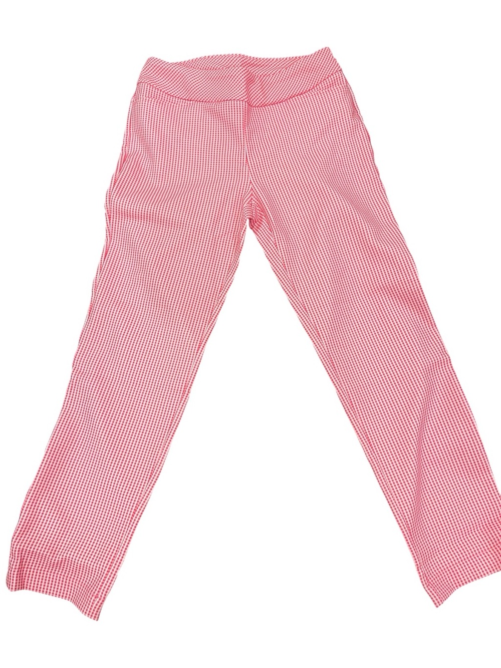 CEGOLFS Pink White Performance Stretch Ankle Pants